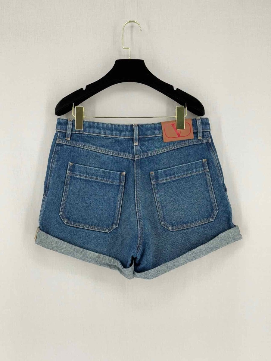 Pre - loved VALENTINO Blue Size US 8 Shorts at Reems Closet
