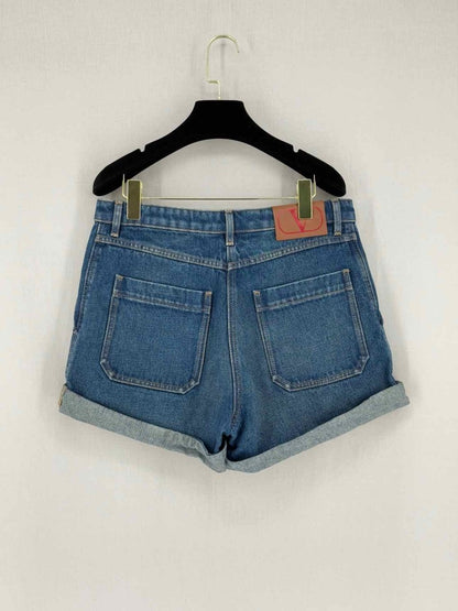 Pre - loved VALENTINO Blue Size US 8 Shorts at Reems Closet