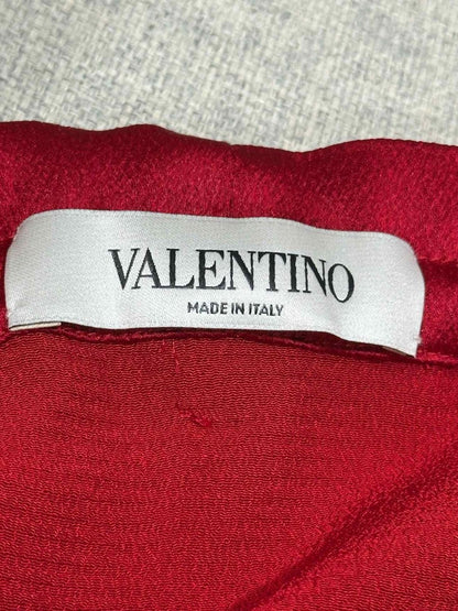 Pre - loved VALENTINO Cargo Red Size US 2 Mini Skirt at Reems Closet