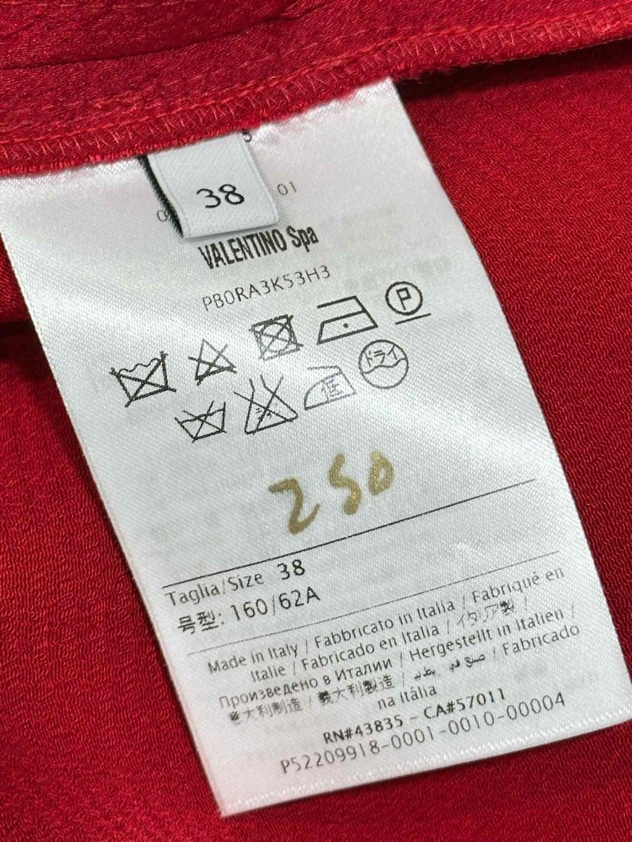 Pre - loved VALENTINO Cargo Red Size US 2 Mini Skirt at Reems Closet