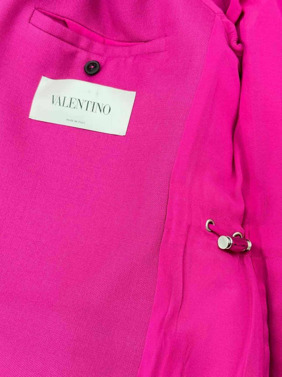 Pre - loved VALENTINO Fuchsia Size US 4 Jacket at Reems Closet