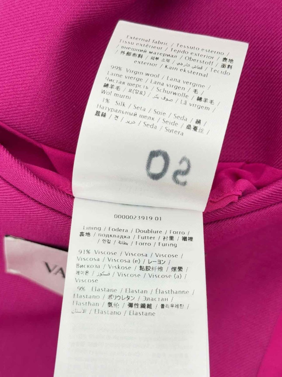 Pre - loved VALENTINO Fuchsia Size US 4 Jacket at Reems Closet