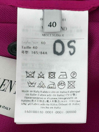 Pre - loved VALENTINO Fuchsia Size US 4 Jacket at Reems Closet