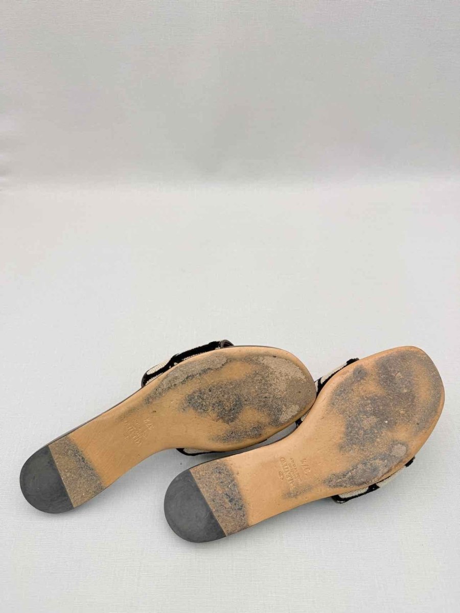 Pre-loved VALENTINO GARAVANI Beige & Brown Size EU 37.5 Sandals at Reems Closet