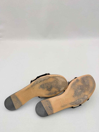 Pre-loved VALENTINO GARAVANI Beige & Brown Size EU 37.5 Sandals at Reems Closet