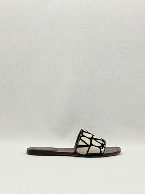 Pre-loved VALENTINO GARAVANI Beige & Brown Size EU 37.5 Sandals at Reems Closet