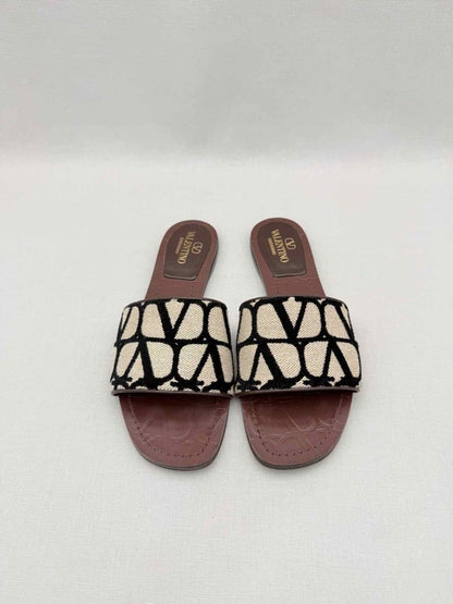Pre-loved VALENTINO GARAVANI Beige & Brown Size EU 37.5 Sandals at Reems Closet