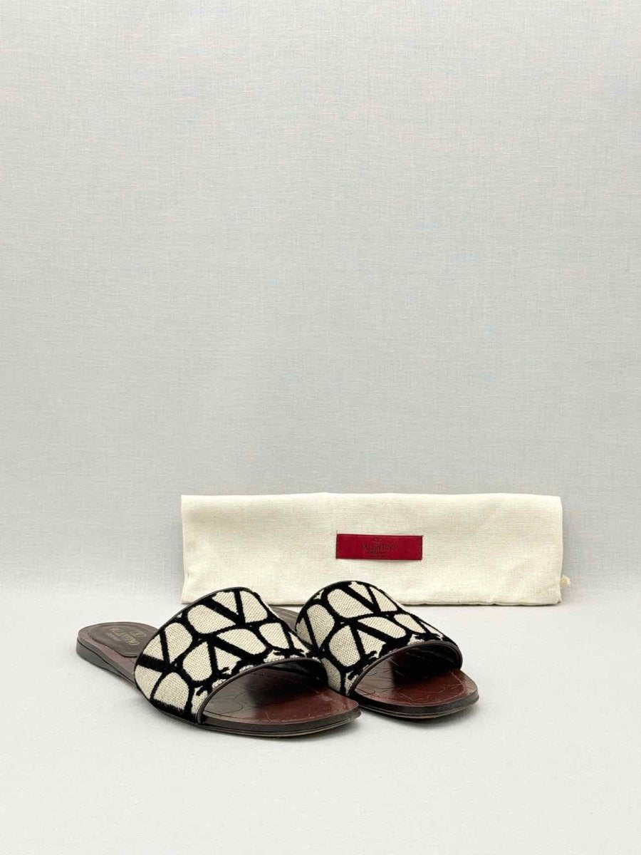 Pre-loved VALENTINO GARAVANI Beige & Brown Size EU 37.5 Sandals at Reems Closet