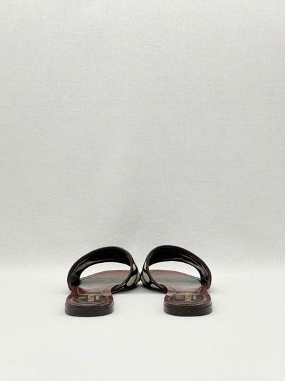 Pre-loved VALENTINO GARAVANI Beige & Brown Size EU 37.5 Sandals at Reems Closet