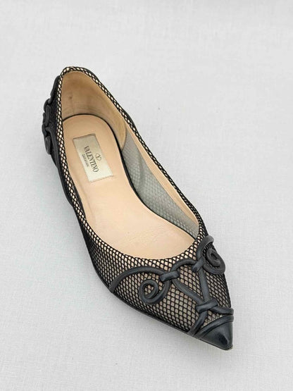 Pre - loved VALENTINO GARAVANI Black Size EU 36 Flat Shoes at Reems Closet
