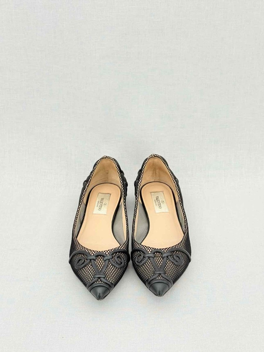 Pre - loved VALENTINO GARAVANI Black Size EU 36 Flat Shoes at Reems Closet