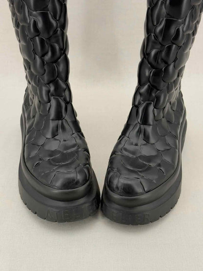 Pre - loved VALENTINO GARAVANI Black Size EU 39 Knee High Boots at Reems Closet