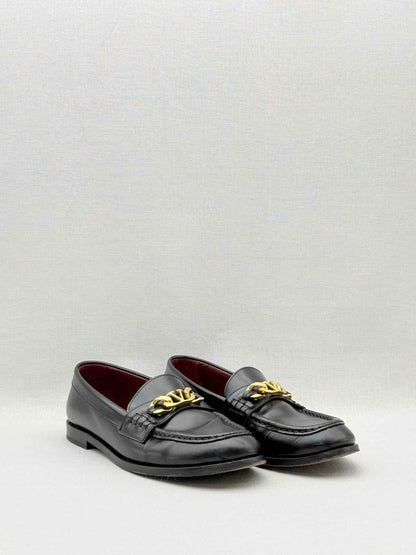 Pre - loved VALENTINO GARAVANI Black Size EU 39.5 Loafers at Reems Closet