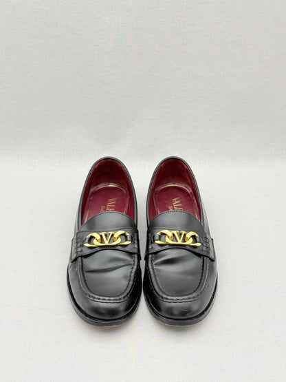 Pre - loved VALENTINO GARAVANI Black Size EU 39.5 Loafers at Reems Closet