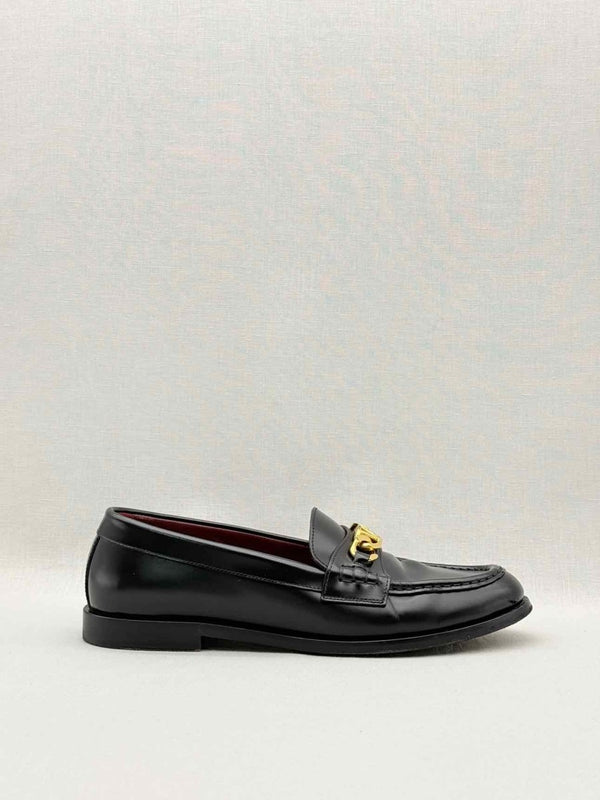 Pre - loved VALENTINO GARAVANI Black Size EU 39.5 Loafers at Reems Closet