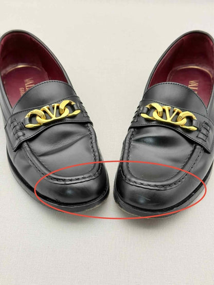 Pre - loved VALENTINO GARAVANI Black Size EU 39.5 Loafers at Reems Closet
