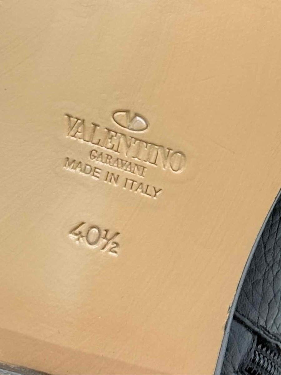 Pre - loved VALENTINO GARAVANI Black Size EU 40.5 Ankle Boots at Reems Closet