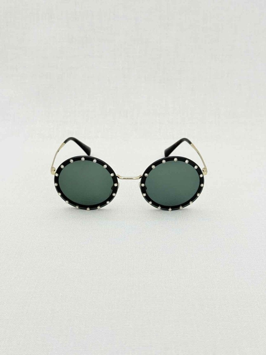 Pre - loved VALENTINO GARAVANI Black Sunglasses at Reems Closet