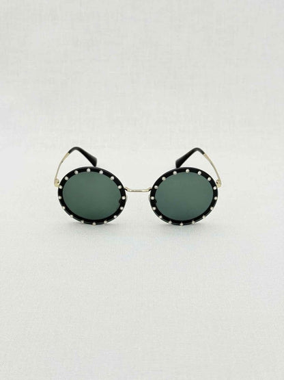 Pre - loved VALENTINO GARAVANI Black Sunglasses at Reems Closet