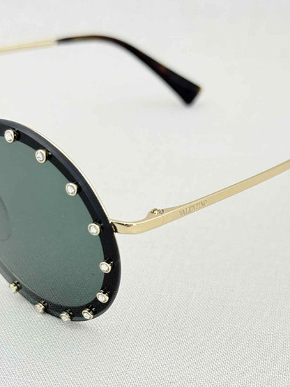 Pre - loved VALENTINO GARAVANI Black Sunglasses at Reems Closet
