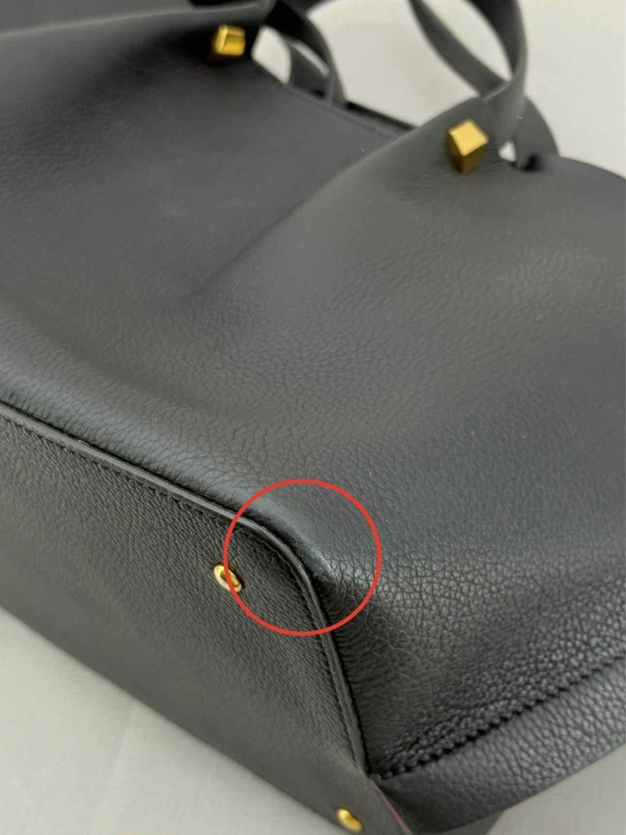 Pre - loved VALENTINO GARAVANI Black Top Handle at Reems Closet