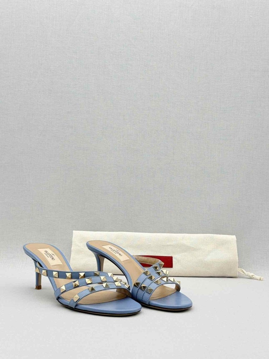 Pre - loved VALENTINO GARAVANI Blue Size EU 36 Kitten Heels at Reems Closet