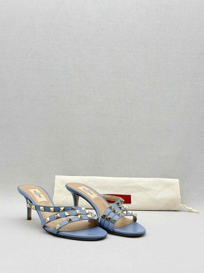 Pre - loved VALENTINO GARAVANI Blue Size EU 36 Kitten Heels at Reems Closet