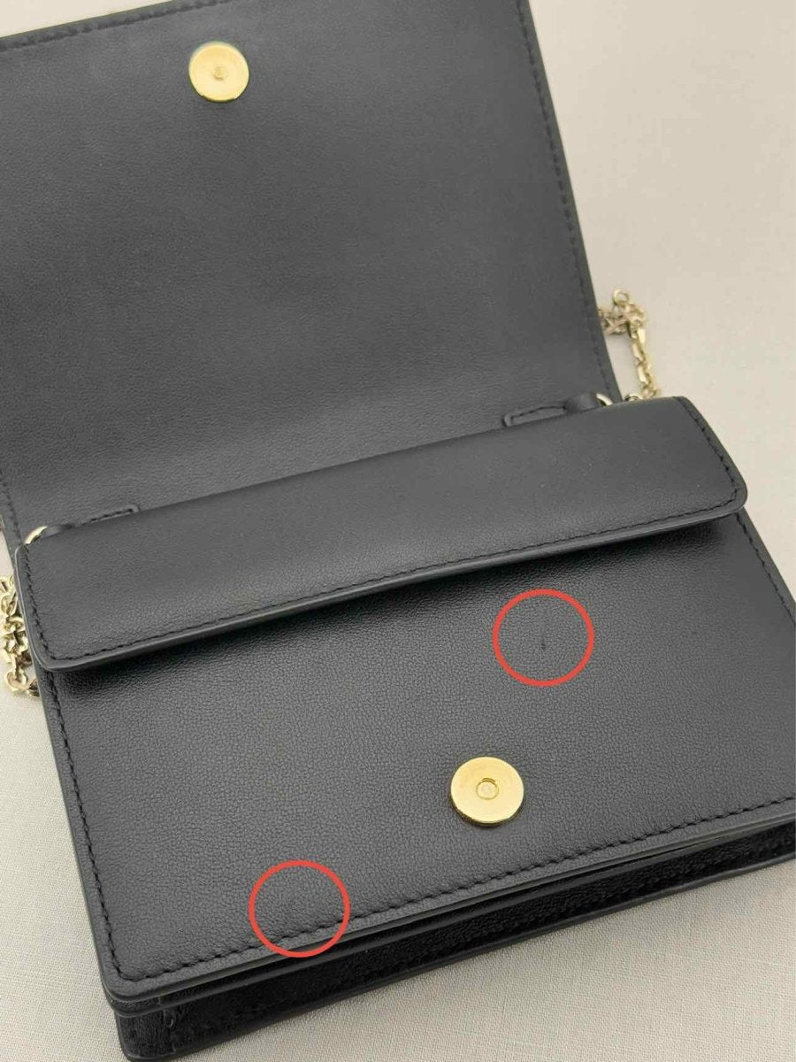 Pre - loved VALENTINO GARAVANI Escape V - logo Black Crossbody at Reems Closet