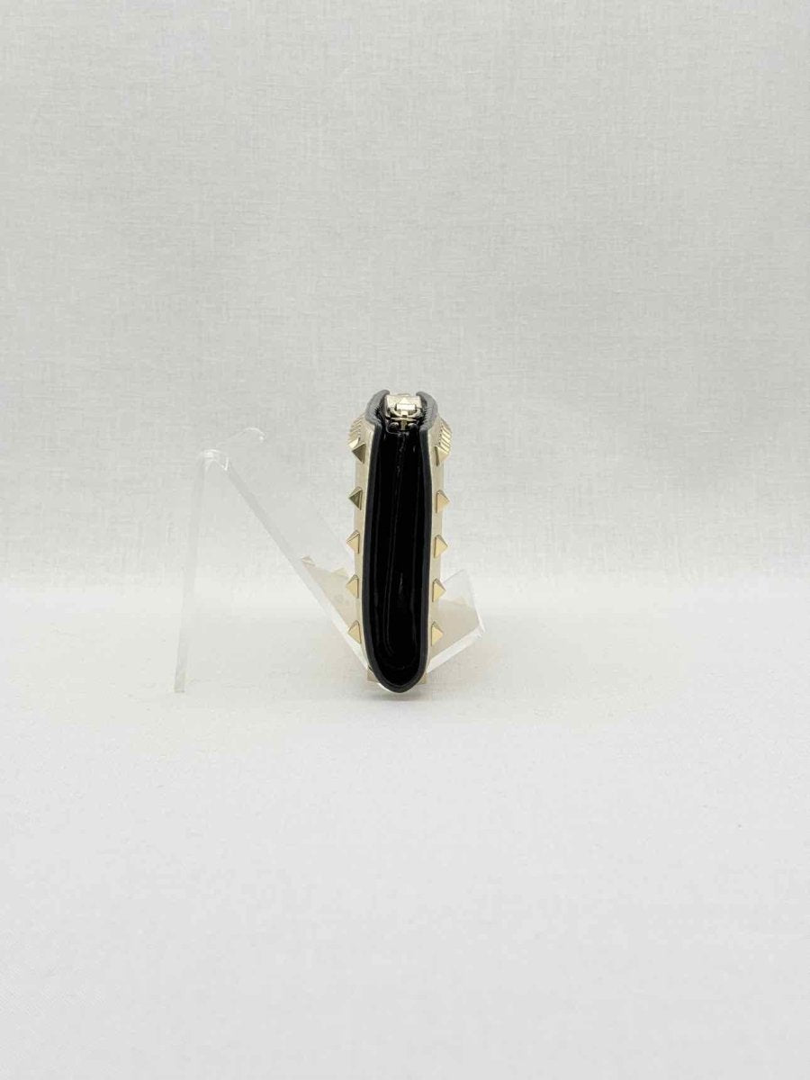 Pre - loved VALENTINO GARAVANI Gold Compact Wallet at Reems Closet