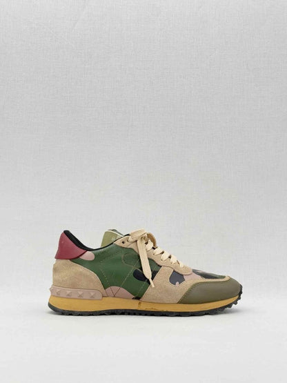 Pre - loved VALENTINO GARAVANI Khaki & Beige Size EU 37.5 Sneakers at Reems Closet