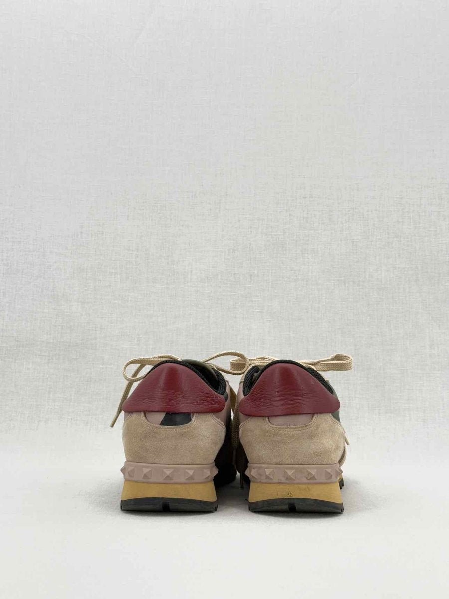 Pre - loved VALENTINO GARAVANI Khaki & Beige Size EU 37.5 Sneakers at Reems Closet