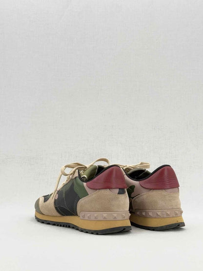 Pre - loved VALENTINO GARAVANI Khaki & Beige Size EU 37.5 Sneakers at Reems Closet