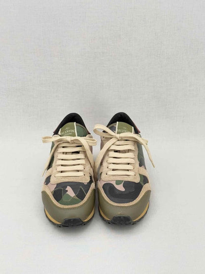 Pre - loved VALENTINO GARAVANI Khaki & Beige Size EU 37.5 Sneakers at Reems Closet