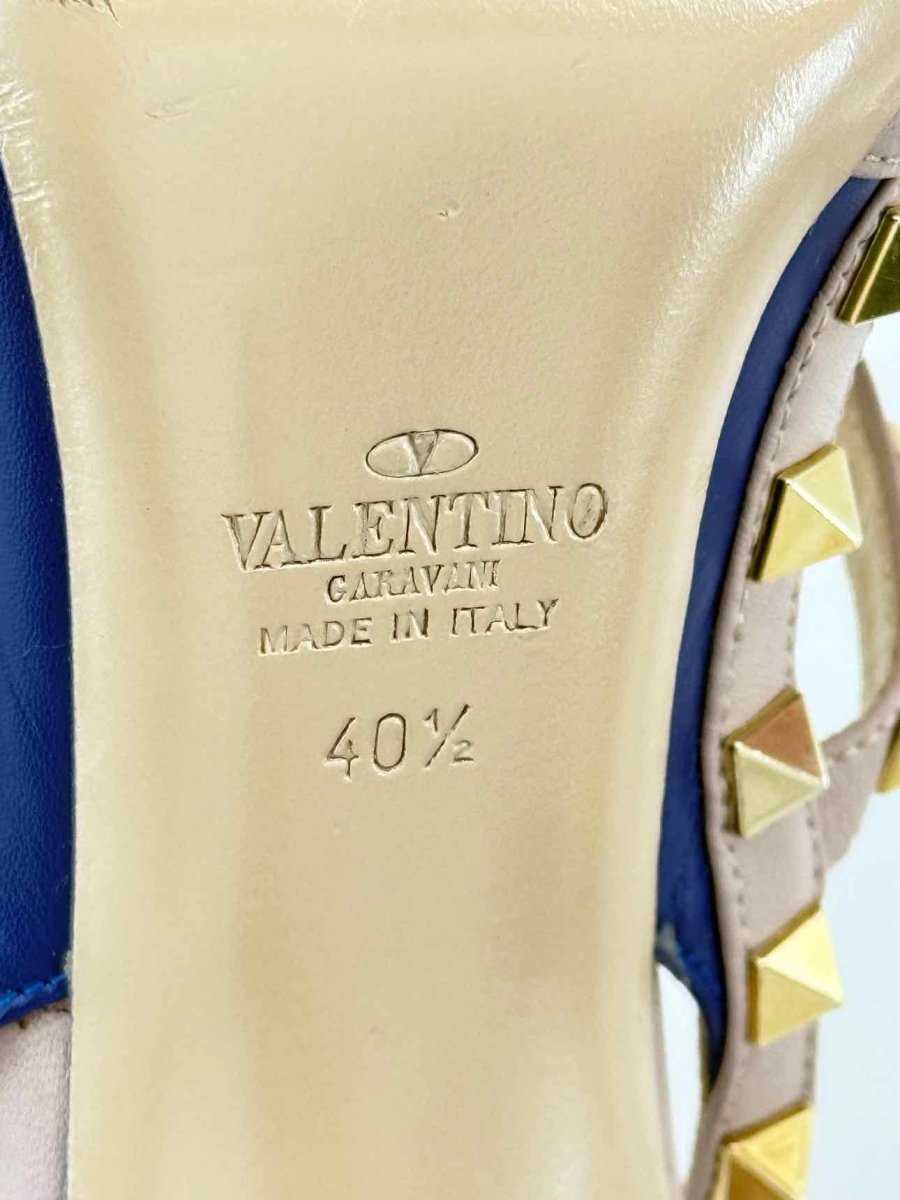 Pre - loved VALENTINO GARAVANI Navy Blue Size EU 40.5 Pumps at Reems Closet