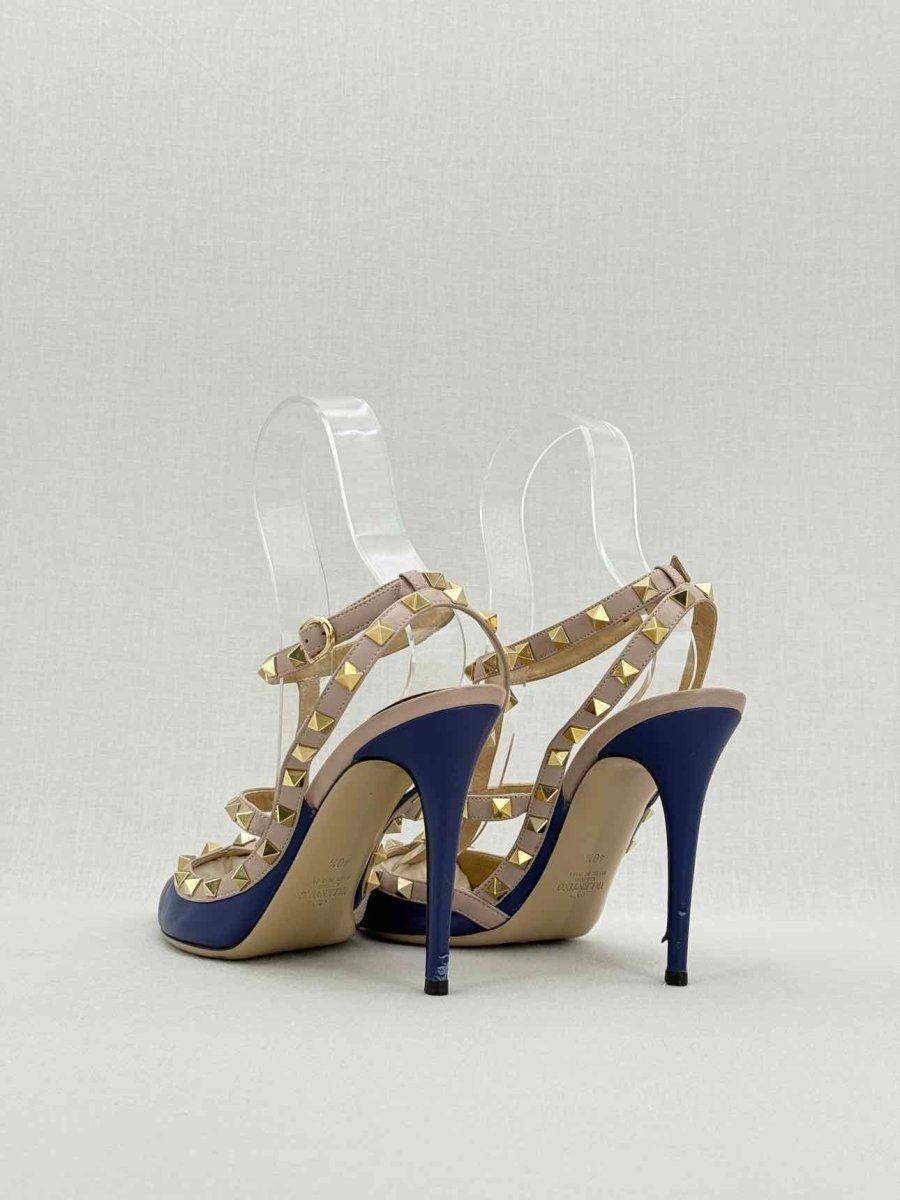 Pre - loved VALENTINO GARAVANI Navy Blue Size EU 40.5 Pumps at Reems Closet