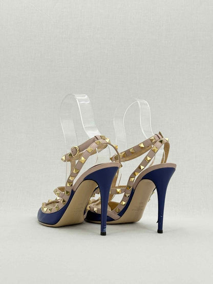 Pre - loved VALENTINO GARAVANI Navy Blue Size EU 40.5 Pumps at Reems Closet