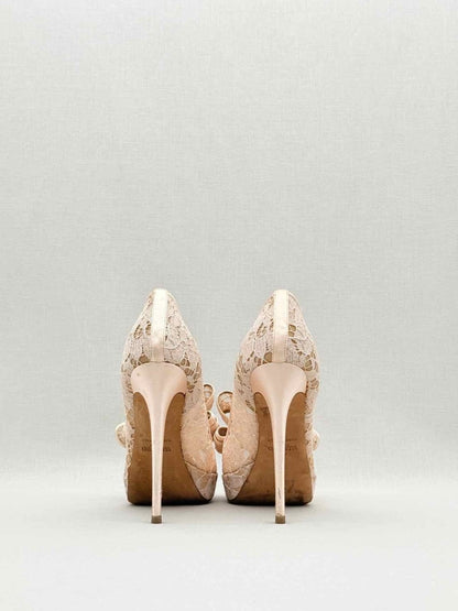 Pre - loved VALENTINO GARAVANI Nude Bow Size EU 37 Pumps at Reems Closet