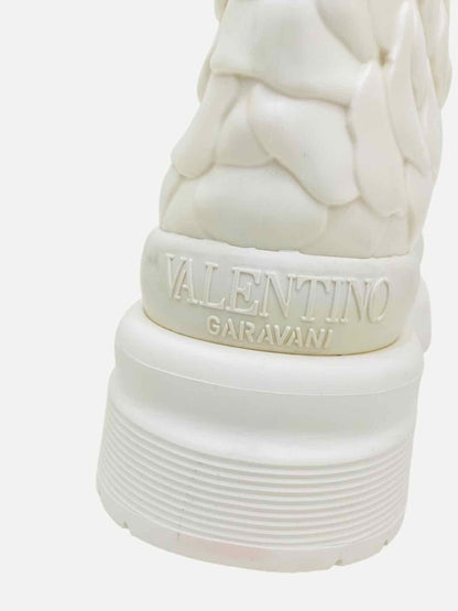 Pre - loved VALENTINO GARAVANI Off - white Size EU 41 Knee High Boots at Reems Closet