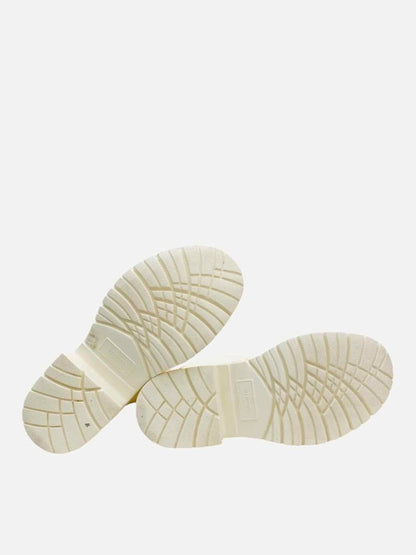 Pre - loved VALENTINO GARAVANI Off - white Size EU 41 Knee High Boots at Reems Closet