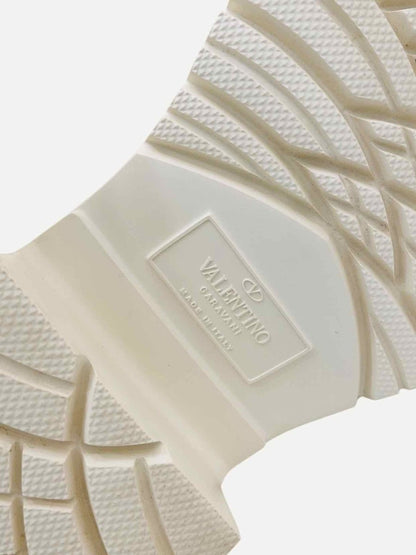 Pre - loved VALENTINO GARAVANI Off - white Size EU 41 Knee High Boots at Reems Closet