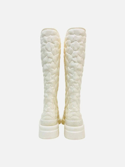 Pre - loved VALENTINO GARAVANI Off - white Size EU 41 Knee High Boots at Reems Closet