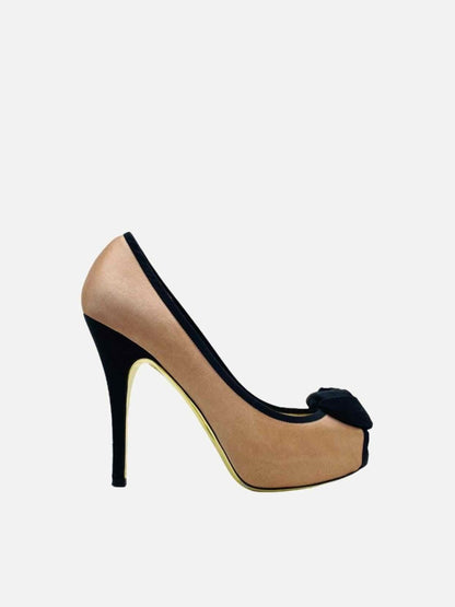 Pre - loved VALENTINO GARAVANI Pink & Black Size EU 37.5 Pumps at Reems Closet