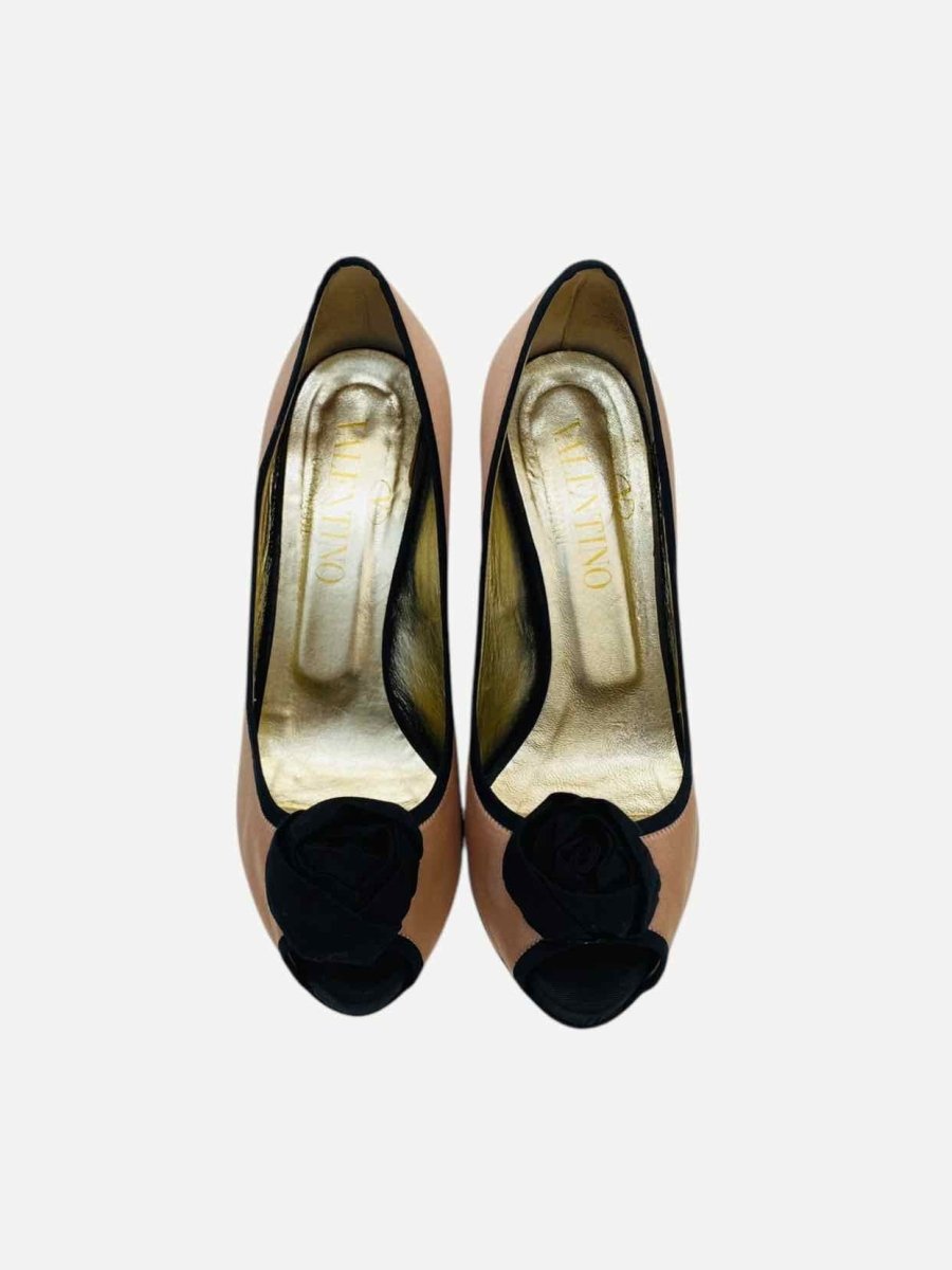 Pre - loved VALENTINO GARAVANI Pink & Black Size EU 37.5 Pumps at Reems Closet