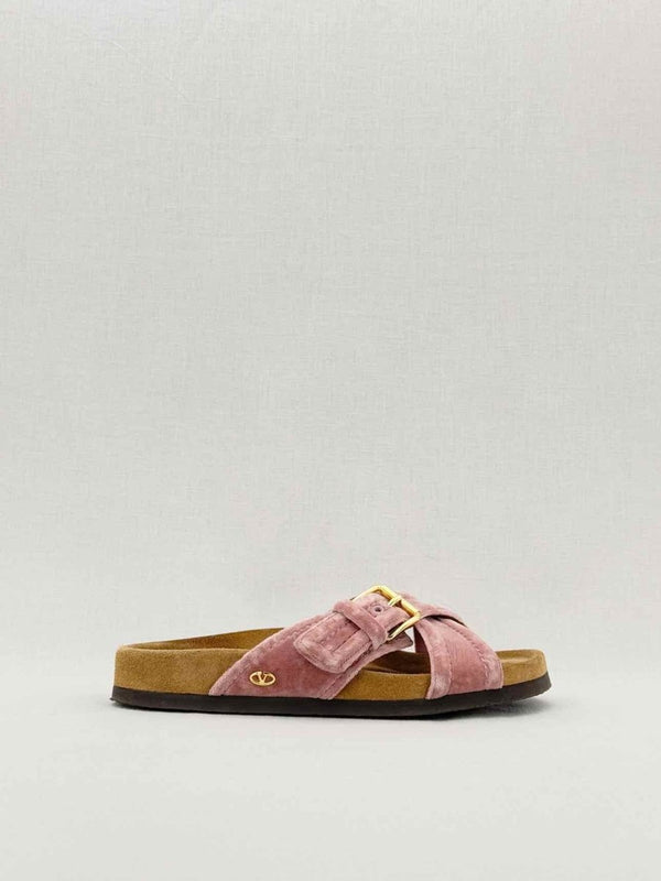Pre - loved VALENTINO GARAVANI Pink Size EU 39 Slides at Reems Closet