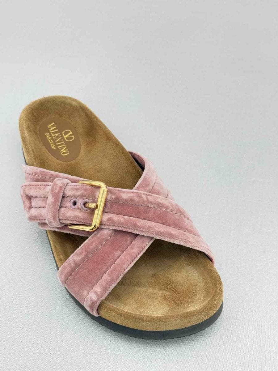 Pre - loved VALENTINO GARAVANI Pink Size EU 39 Slides at Reems Closet