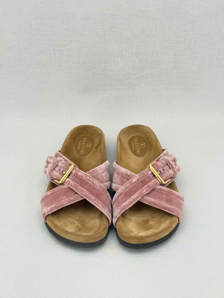 Pre - loved VALENTINO GARAVANI Pink Size EU 39 Slides at Reems Closet