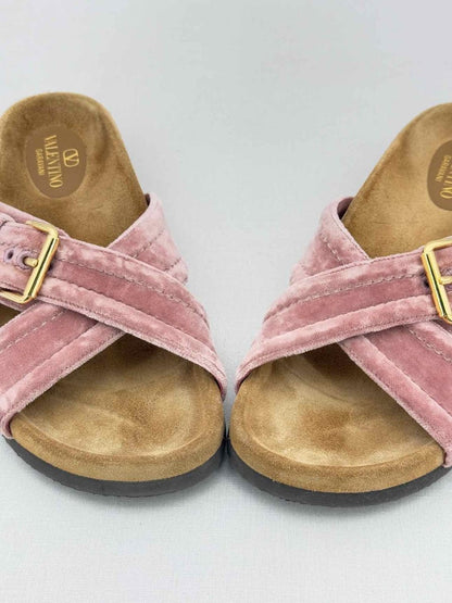 Pre - loved VALENTINO GARAVANI Pink Size EU 39 Slides at Reems Closet