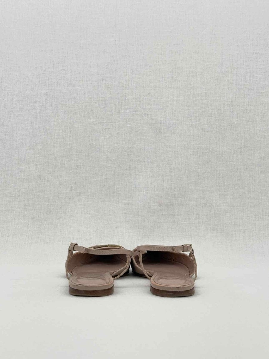 Pre - loved VALENTINO GARAVANI Slingback Beige Size EU 38 Flats at Reems Closet