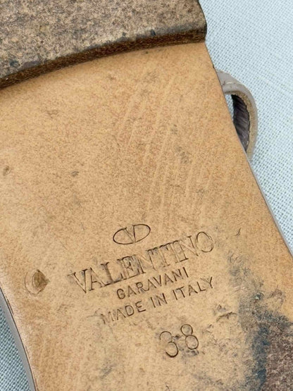 Pre - loved VALENTINO GARAVANI Slingback Beige Size EU 38 Flats at Reems Closet