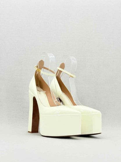 Pre - loved VALENTINO GARAVANI Tango Cream Size EU 37 Pumps at Reems Closet